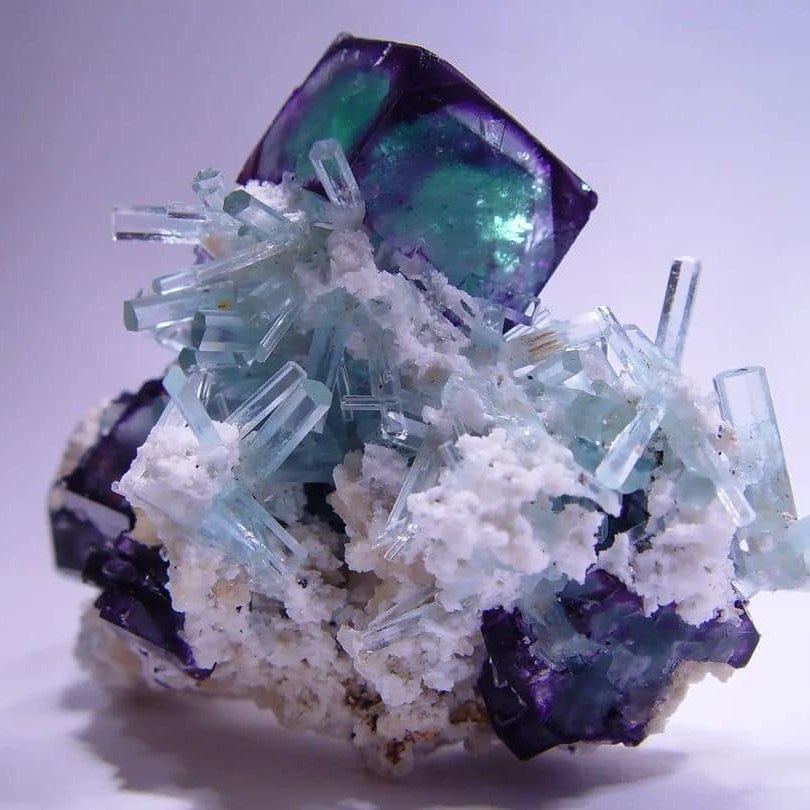 A beautiful fine terminated deep blue aquamarine crystal. Crystal have ...