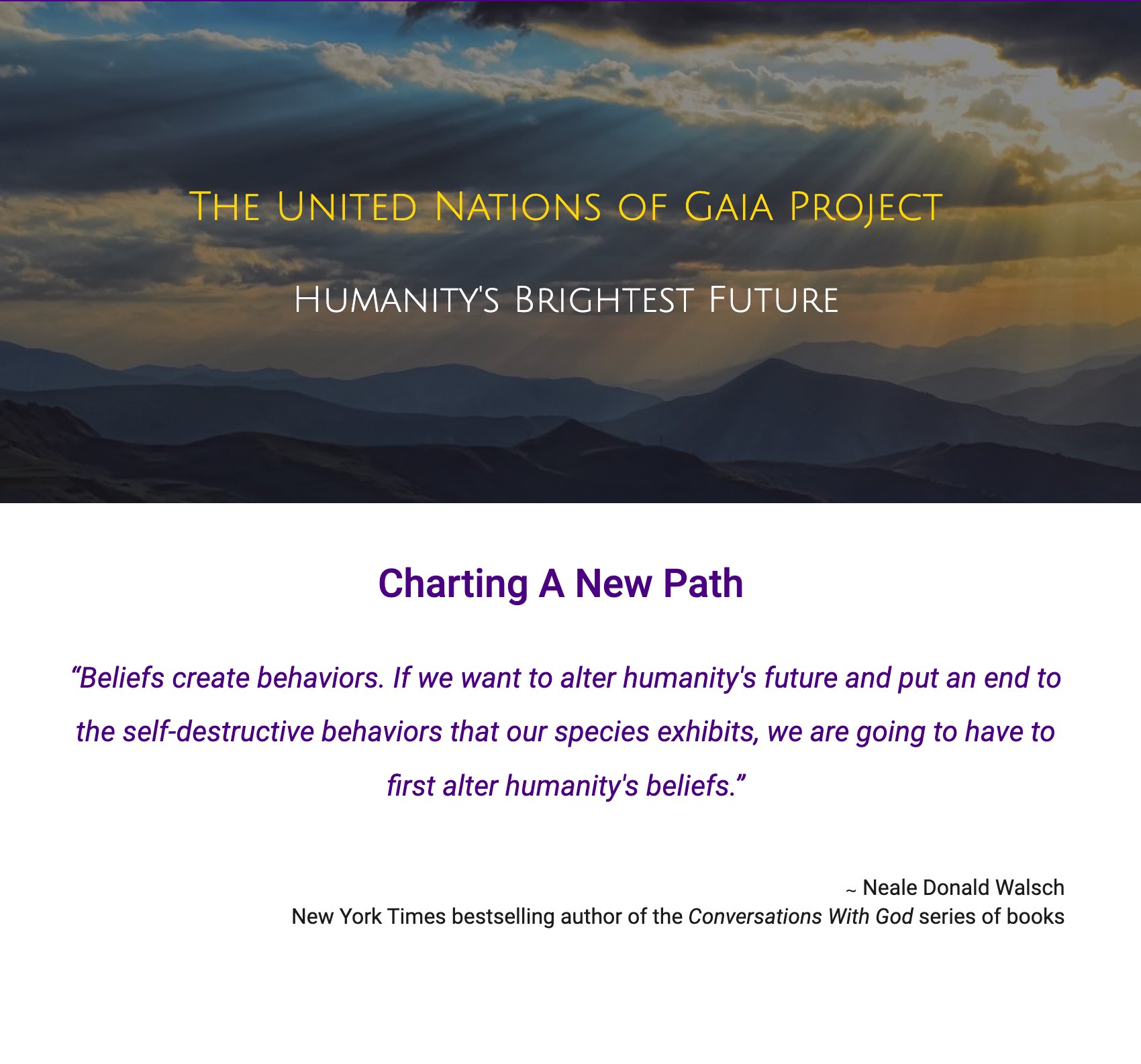 The United Nations of Gaia