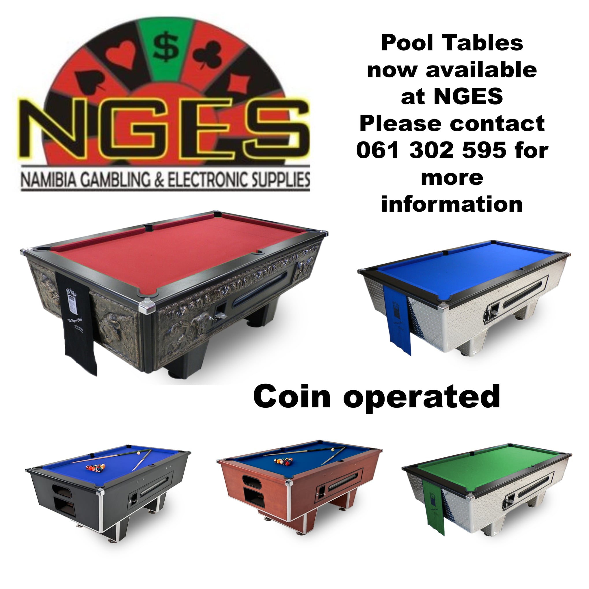 Pool tables &... - Namibia Gambling & Electronic Supplies