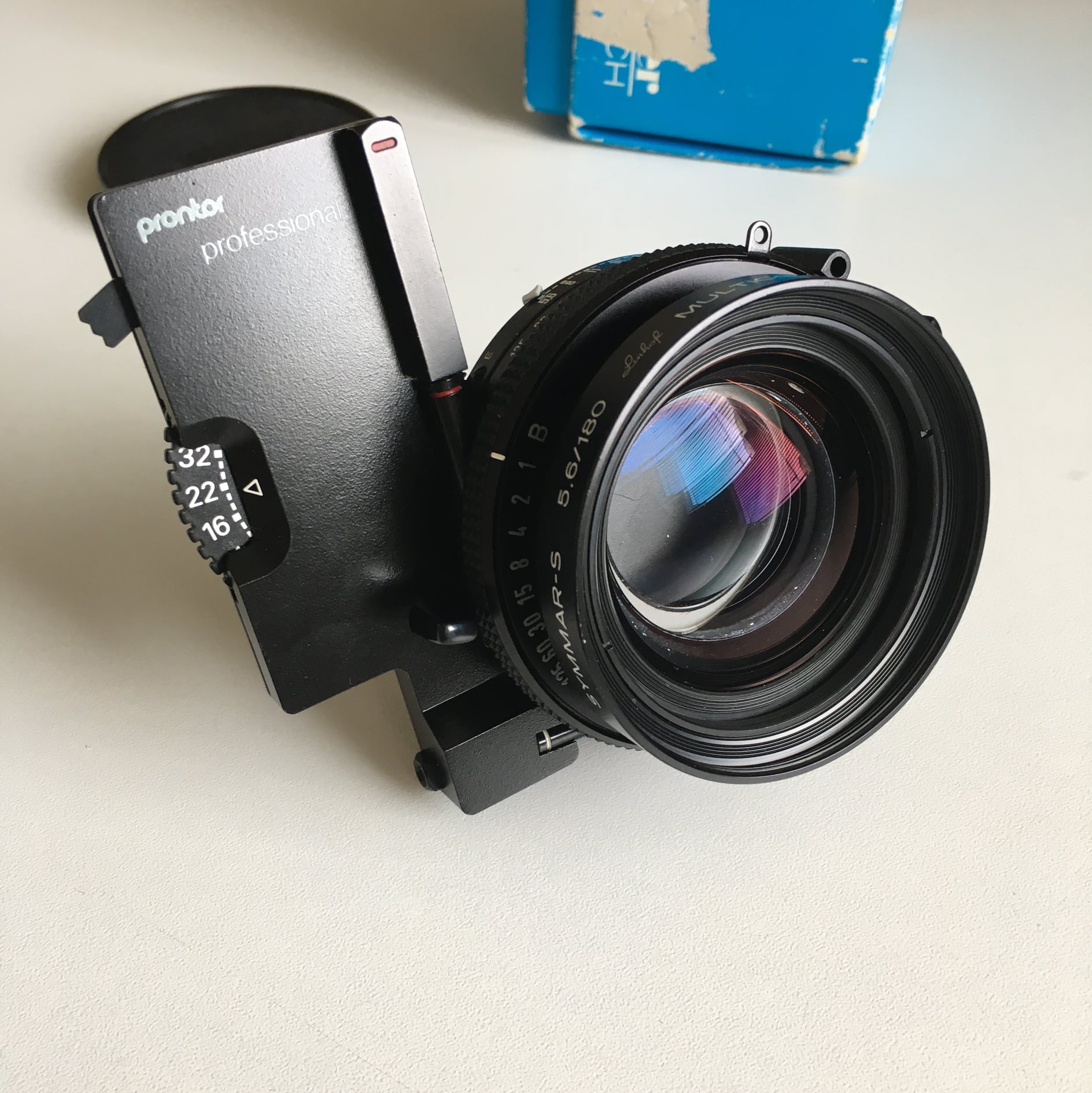 How to preview images with Schneider-Kreuznach Symmar 5.6/210 lens?