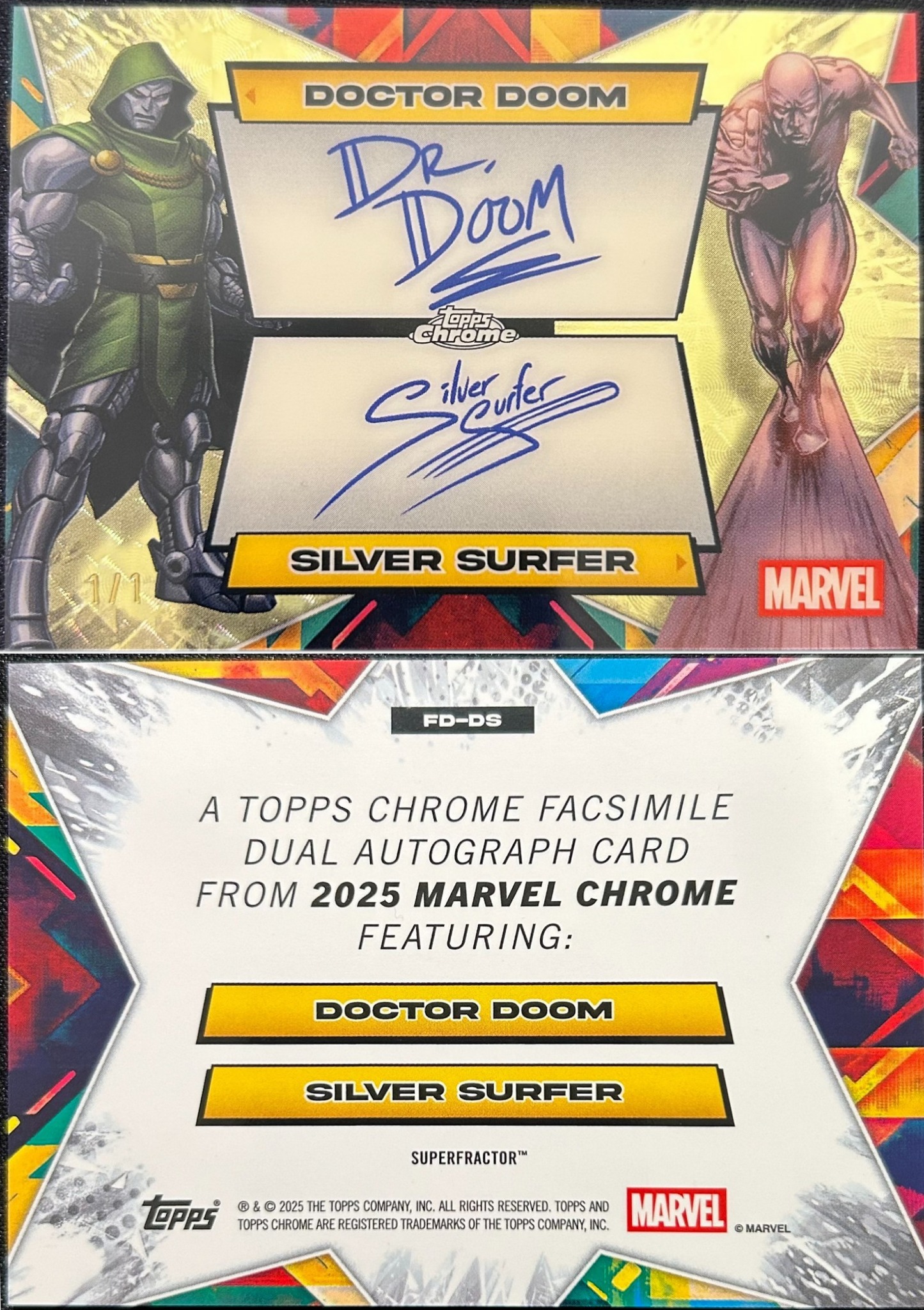 Rare Marvel Chrome card sold at auction