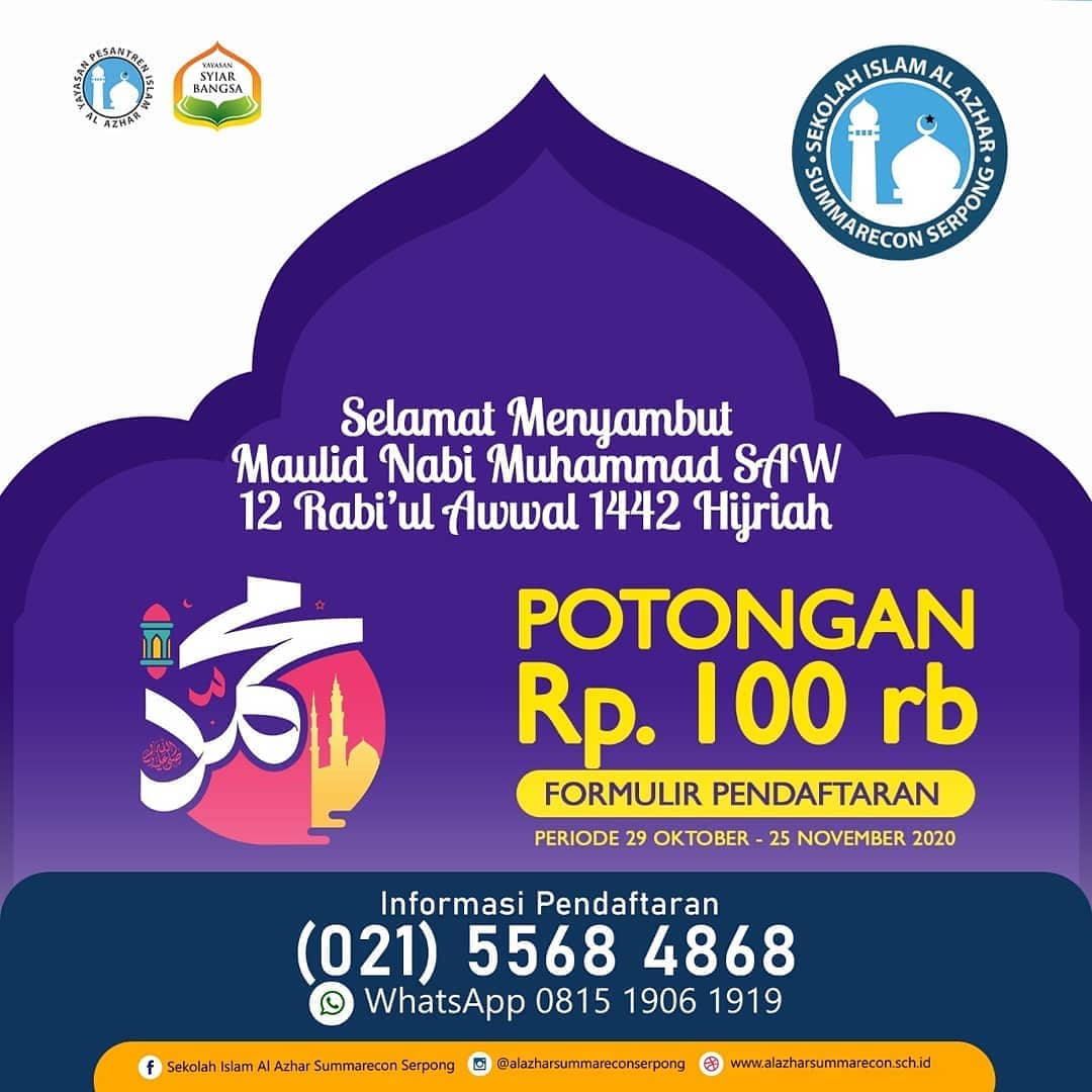 POTONGAN Rp.... - Sekolah Islam Al Azhar Summarecon Serpong | Facebook