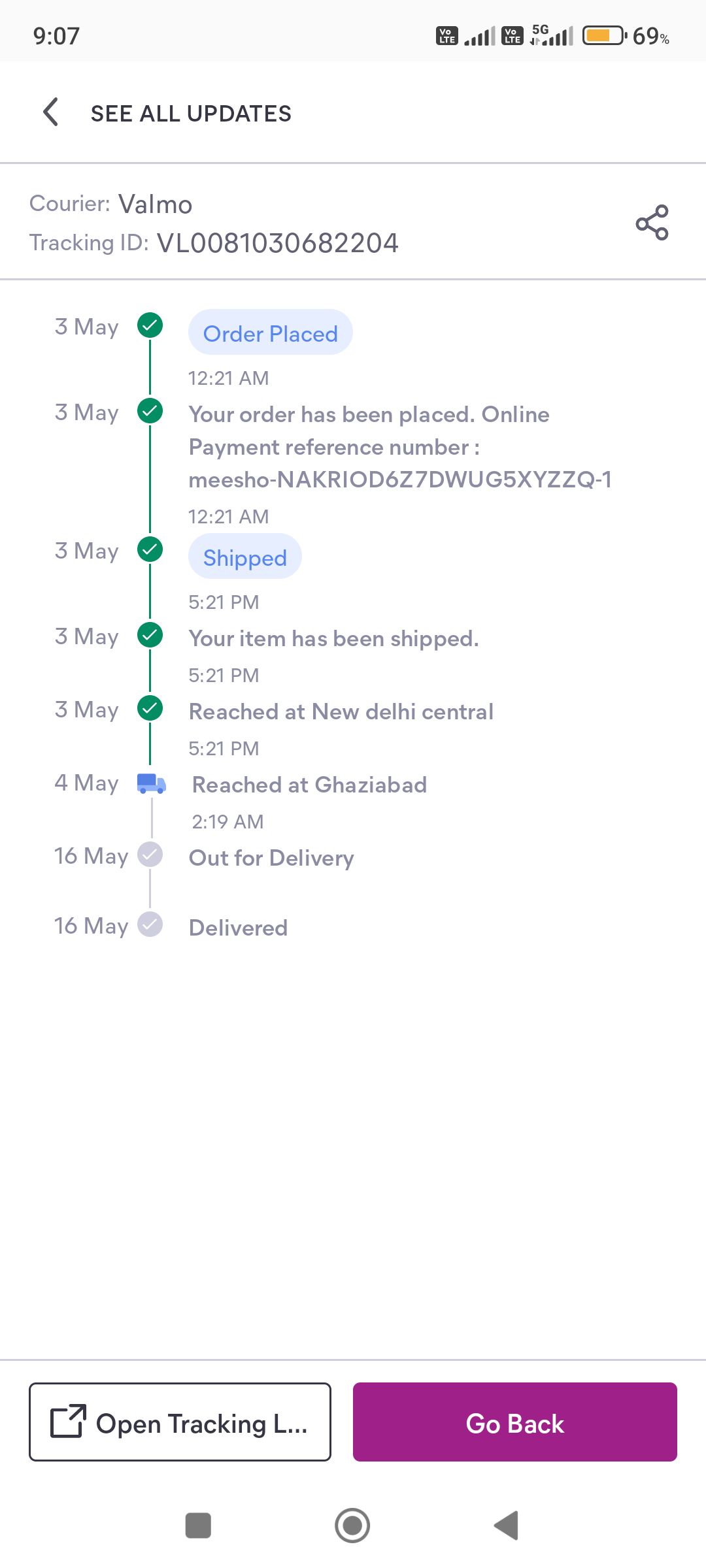 Meesho Order Processing Time