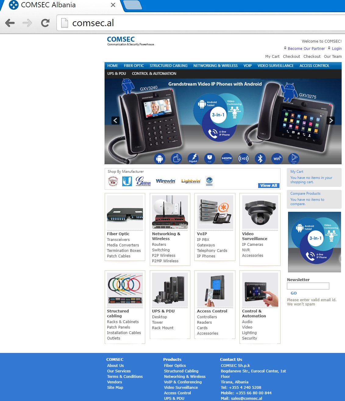 Comsec Distribution | Tirana