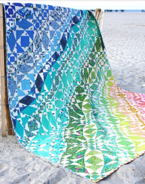Quilting Patterns & Tutorials | I made the Rainbow Waves quilt and was ...