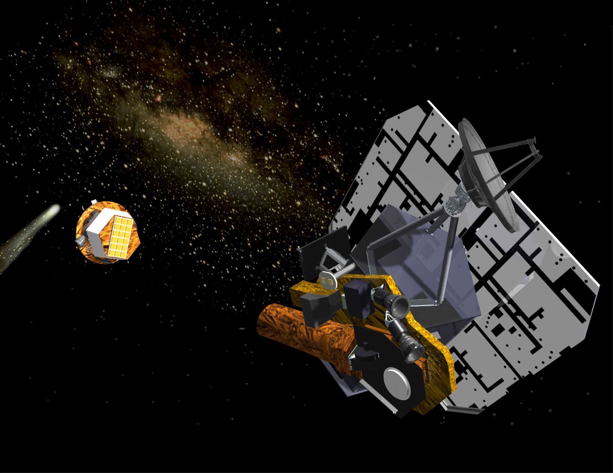 On July 4, 2005, NASA's Deep Impact mission successfully executed