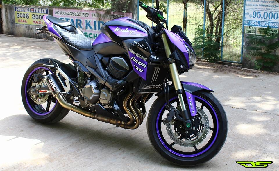 ヴェルデ様 Kawasaki #Z800 chrome matte #Purple #Wrap and #DS design #DS