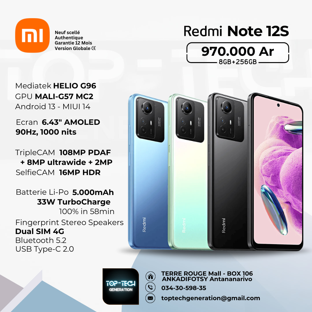 🎆🔸 REDMI NOTE 12 SERIES —— | 📍Chez... - Top Tech Génération