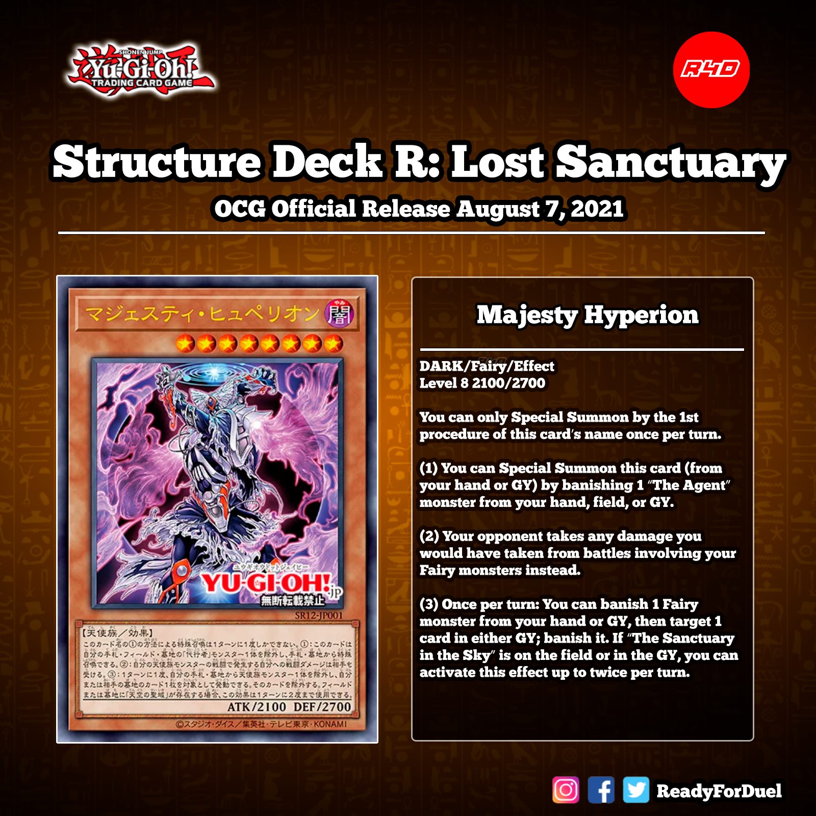 yugioh master hyperion structure deck Yu-Gi-Oh Cards 5D's - A single individual card from the Yu Lost Sanctuary Structure Deck (TCG)
