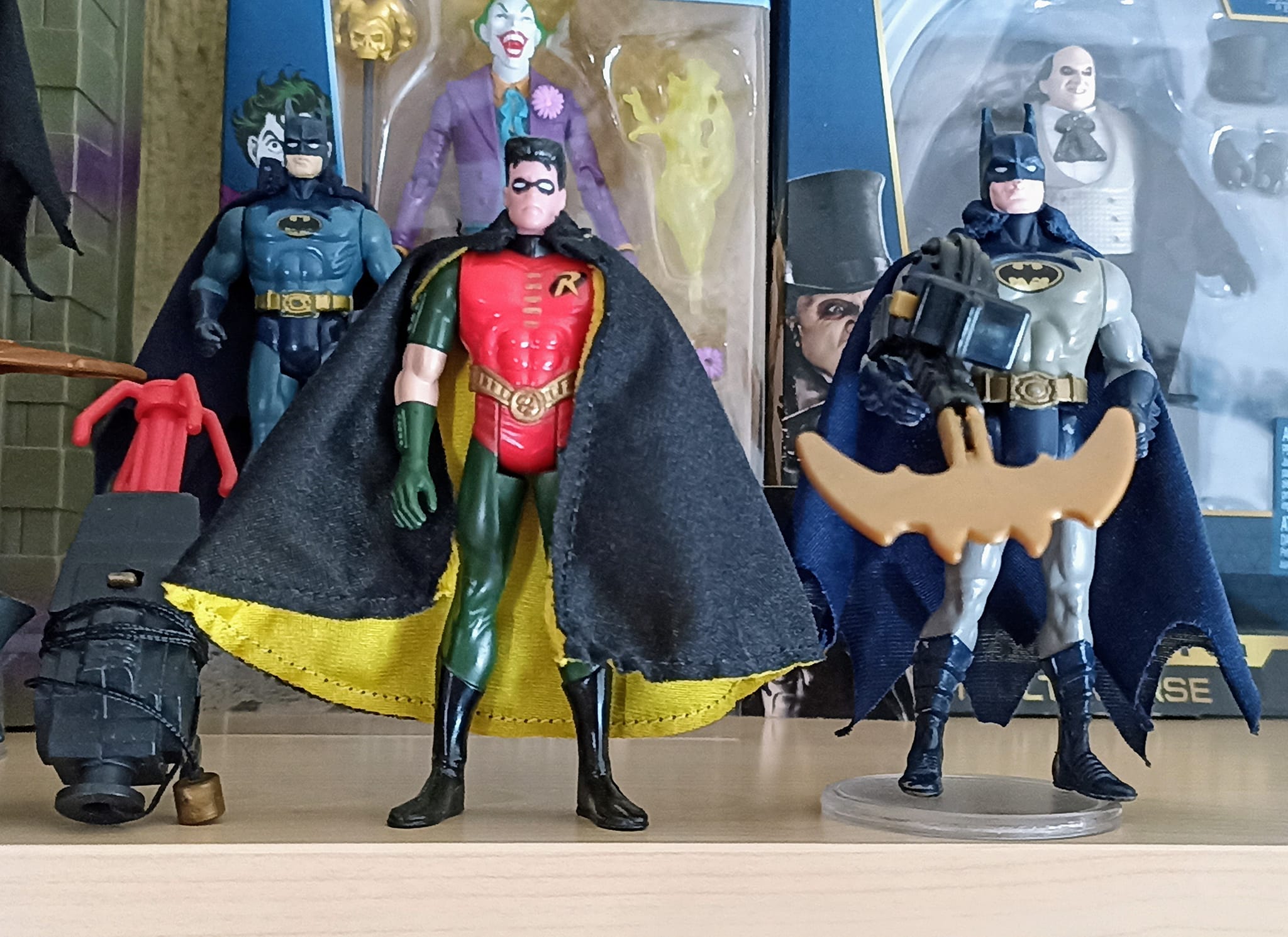 Vintage 1997 Batman and Robin toys from Kenner