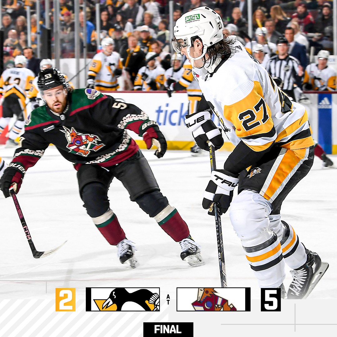 The Penguins fall to the Coyotes on... - Pittsburgh Penguins | Facebook