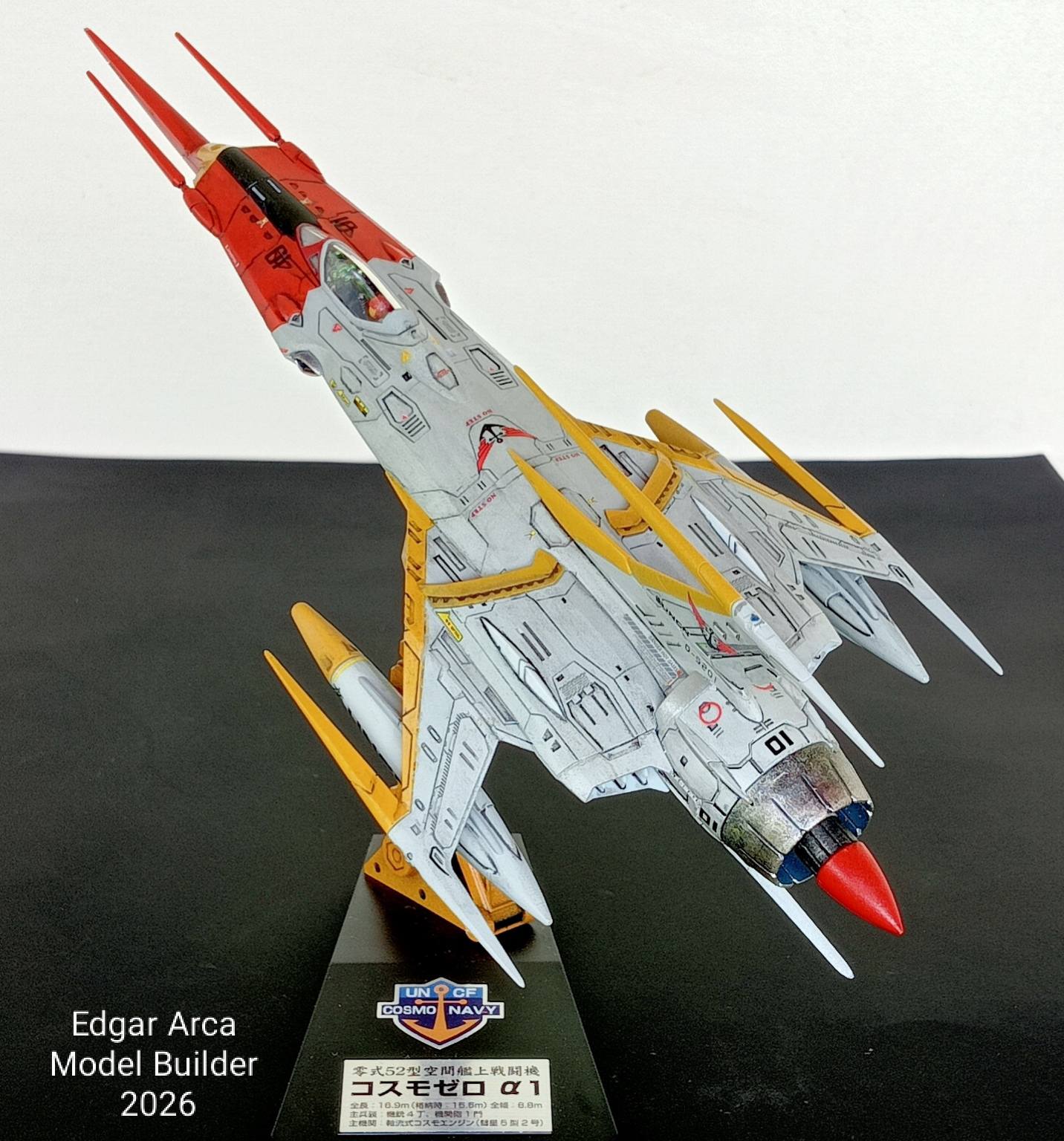Bandai 1/72 Cosmo Zero fighter model from Yamato 2199