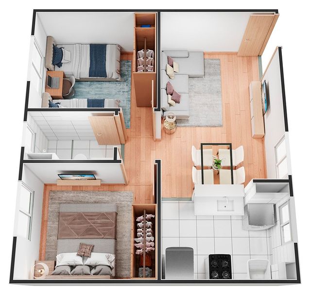 Maddy Interior - ️ 3D Floor Plan Designs 😍 R