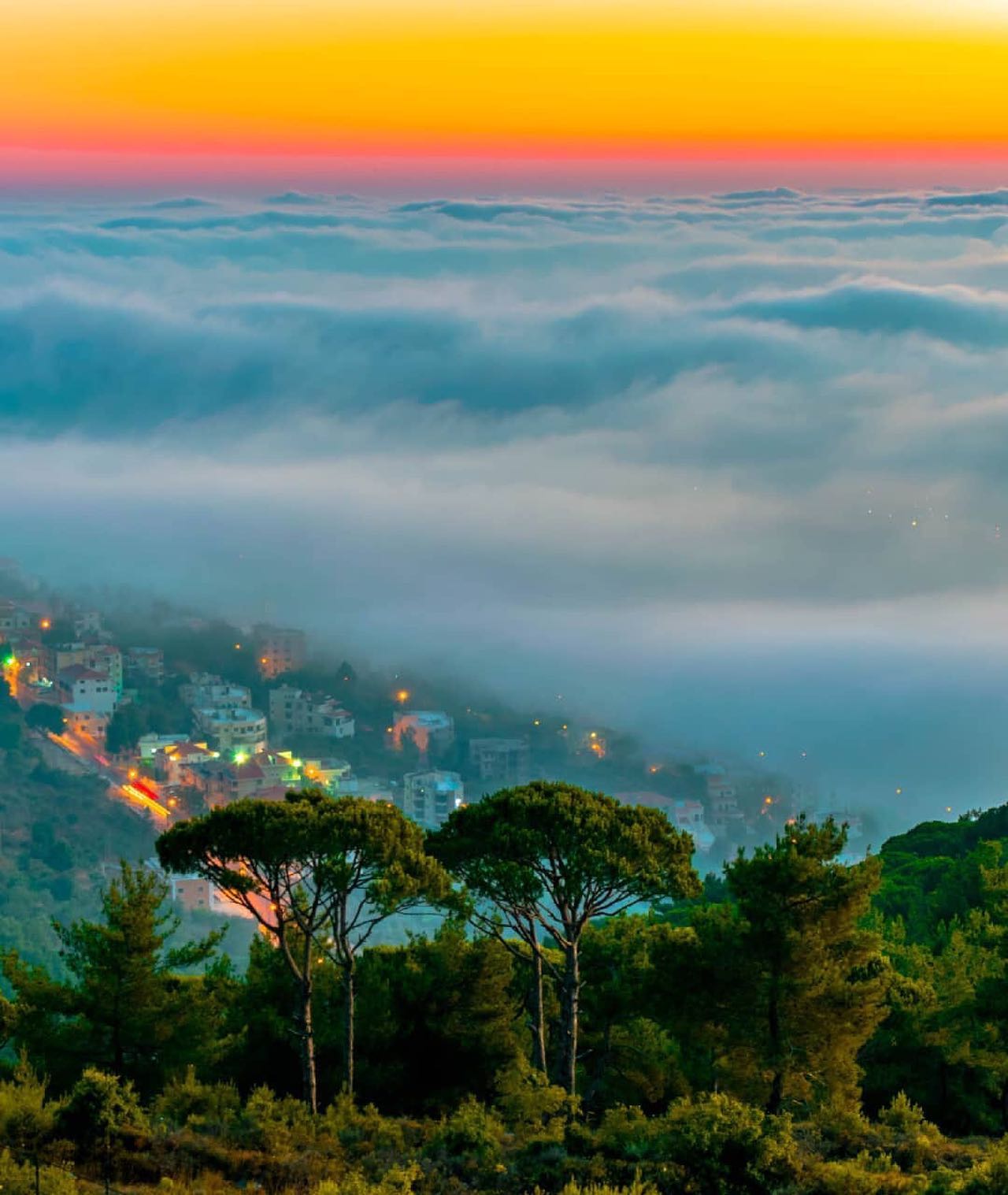 We Are Lebanon - Breathtaking sunset view from Kayfoun ... | Facebook