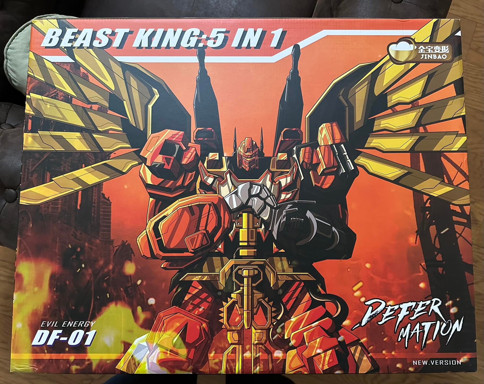 Jinbao DF-01 Predaking Beast King assembly and size
