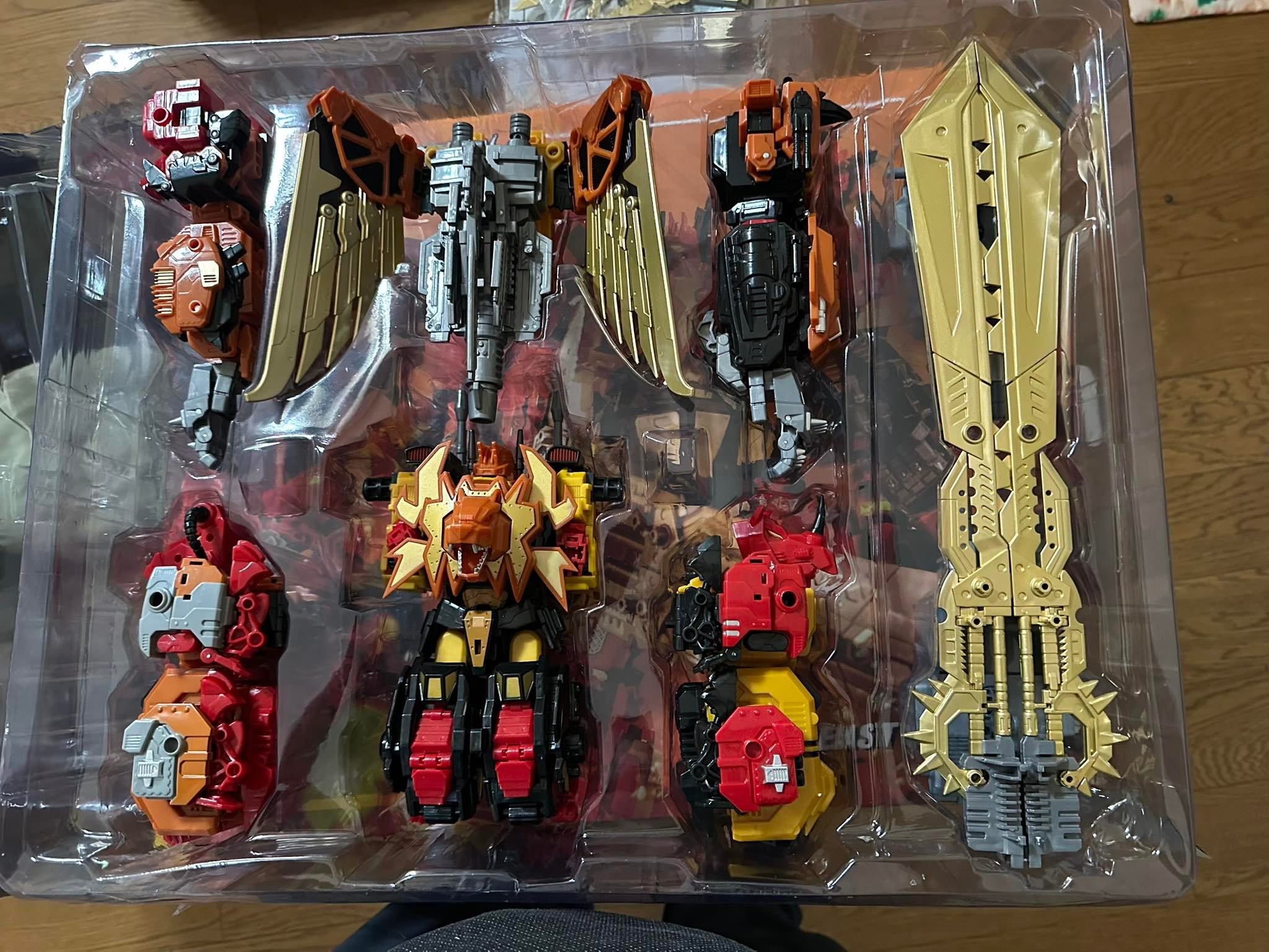 Jinbao DF-01 Predaking Beast King assembly and size