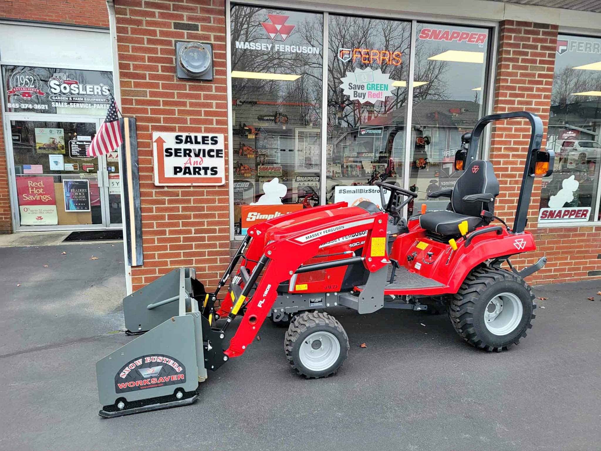 Massey Ferguson 1GC.25 Sub Compact Tractor Loader and Snow Pusher ...