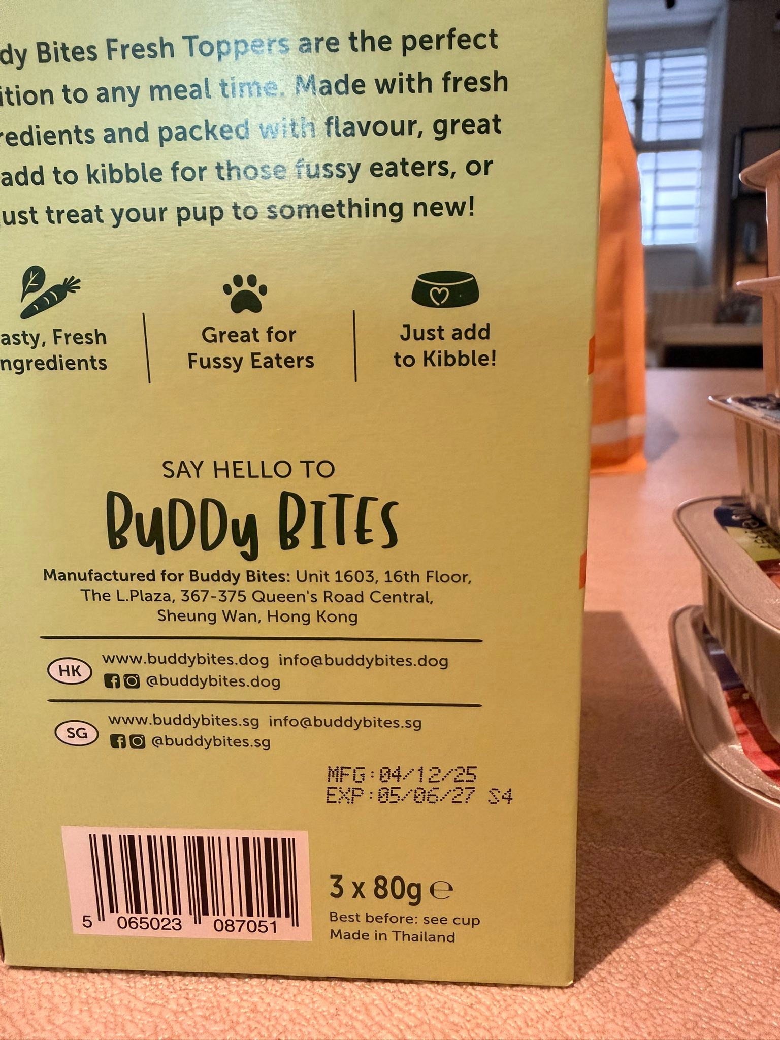 Who can take extra dog food in Singapore?