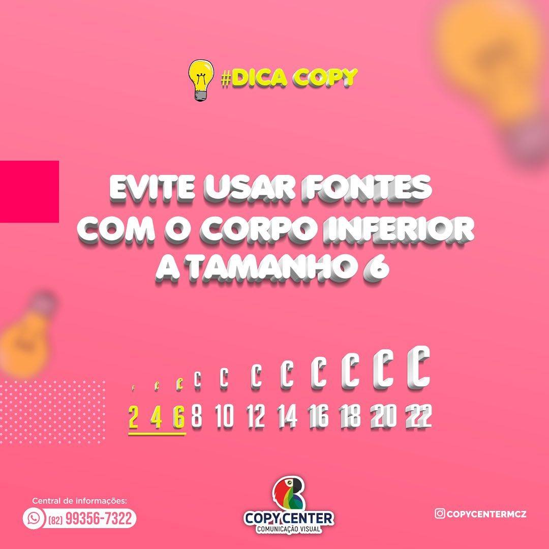 💡Na hora da criação, atenção aos... - Gráfica Copycenter