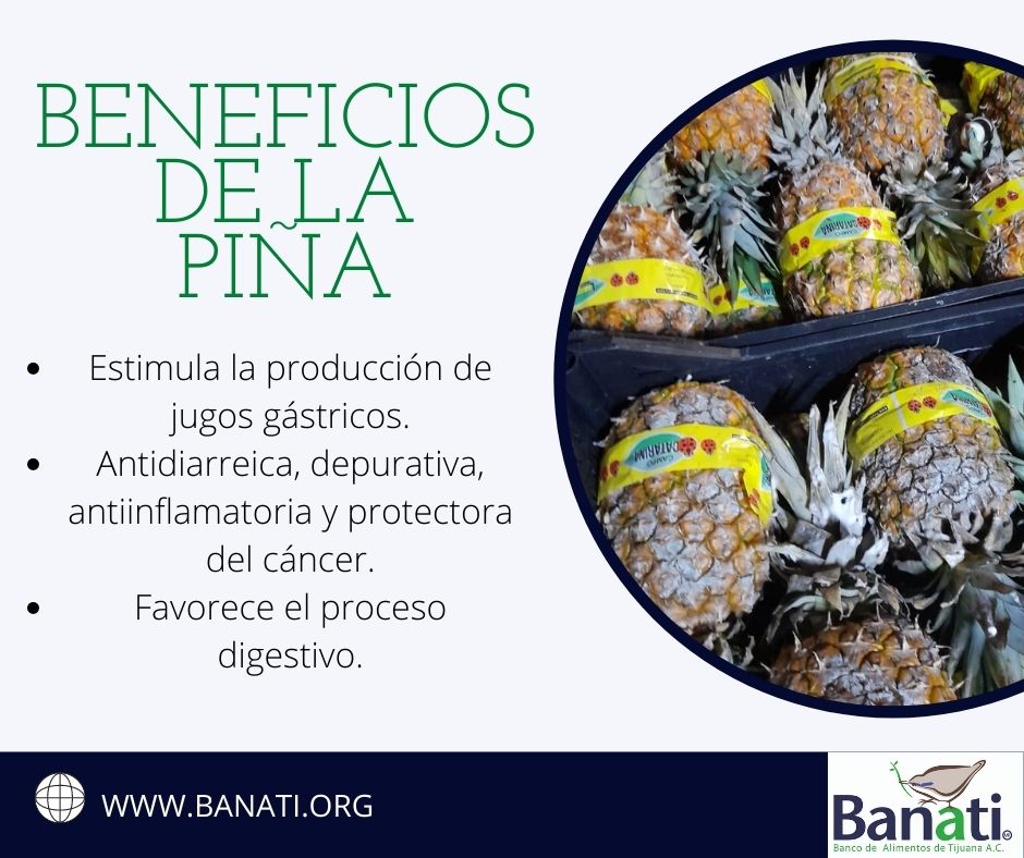 Banati A.C. - Conoce algunos de los beneficios de la piña🍍... | Facebook