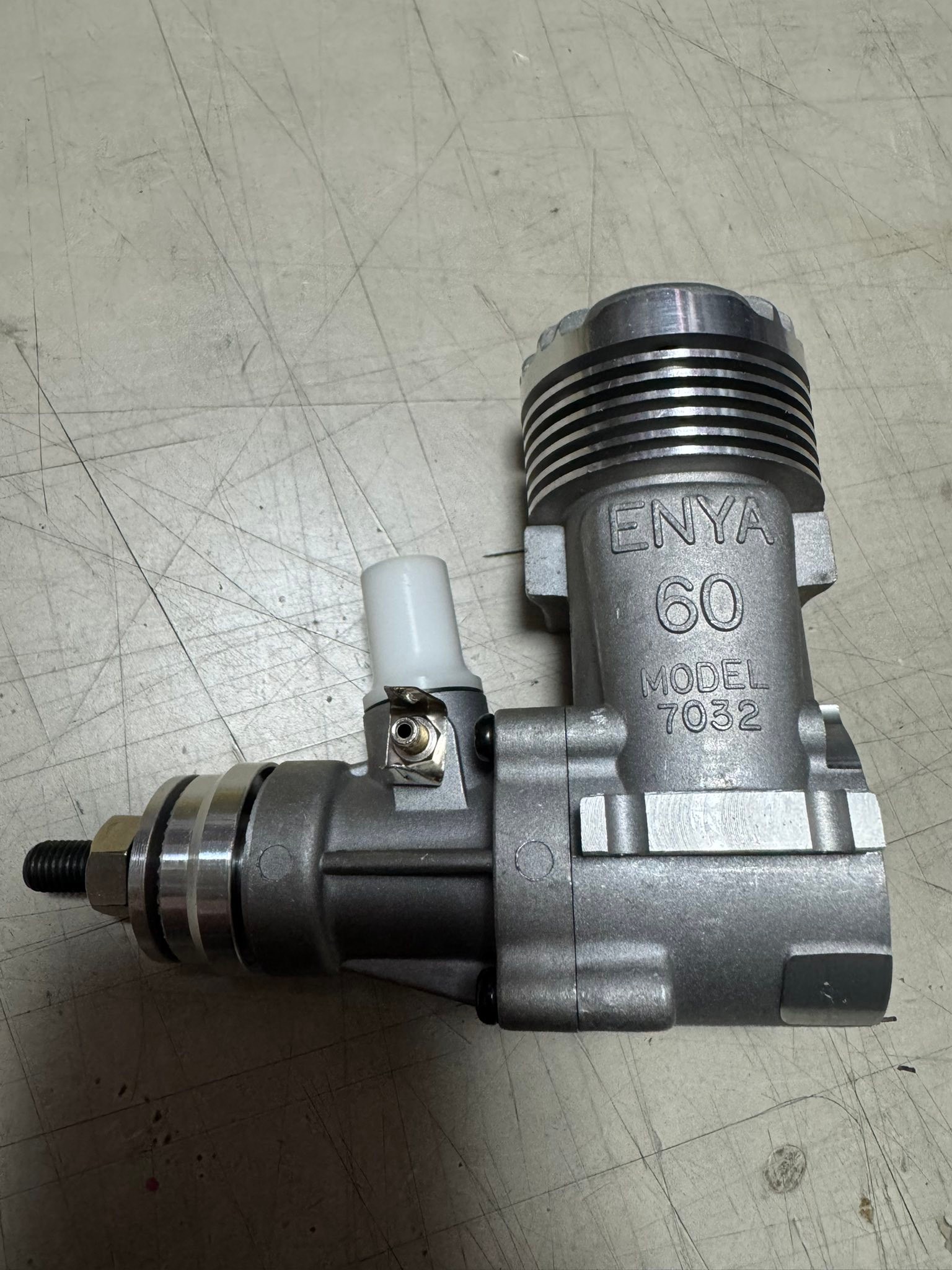 What is the nut size for Enya 60-III model 7033 engine?