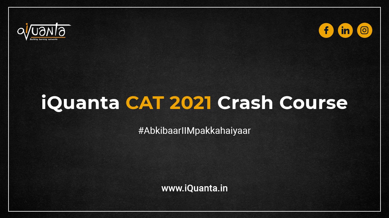 iQuanta CAT 2021 Crash Course | Facebook