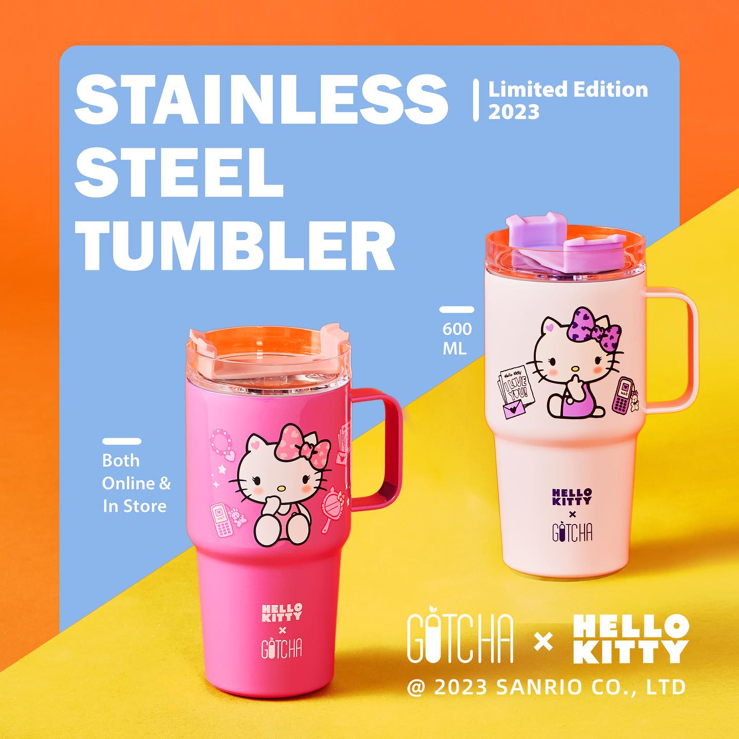 Hello Kitty サーモスカップ 600ml 💖NEW ARRIVALS!!🌸✨ Hello Kitty & Friends 40Oz Stainless Steel