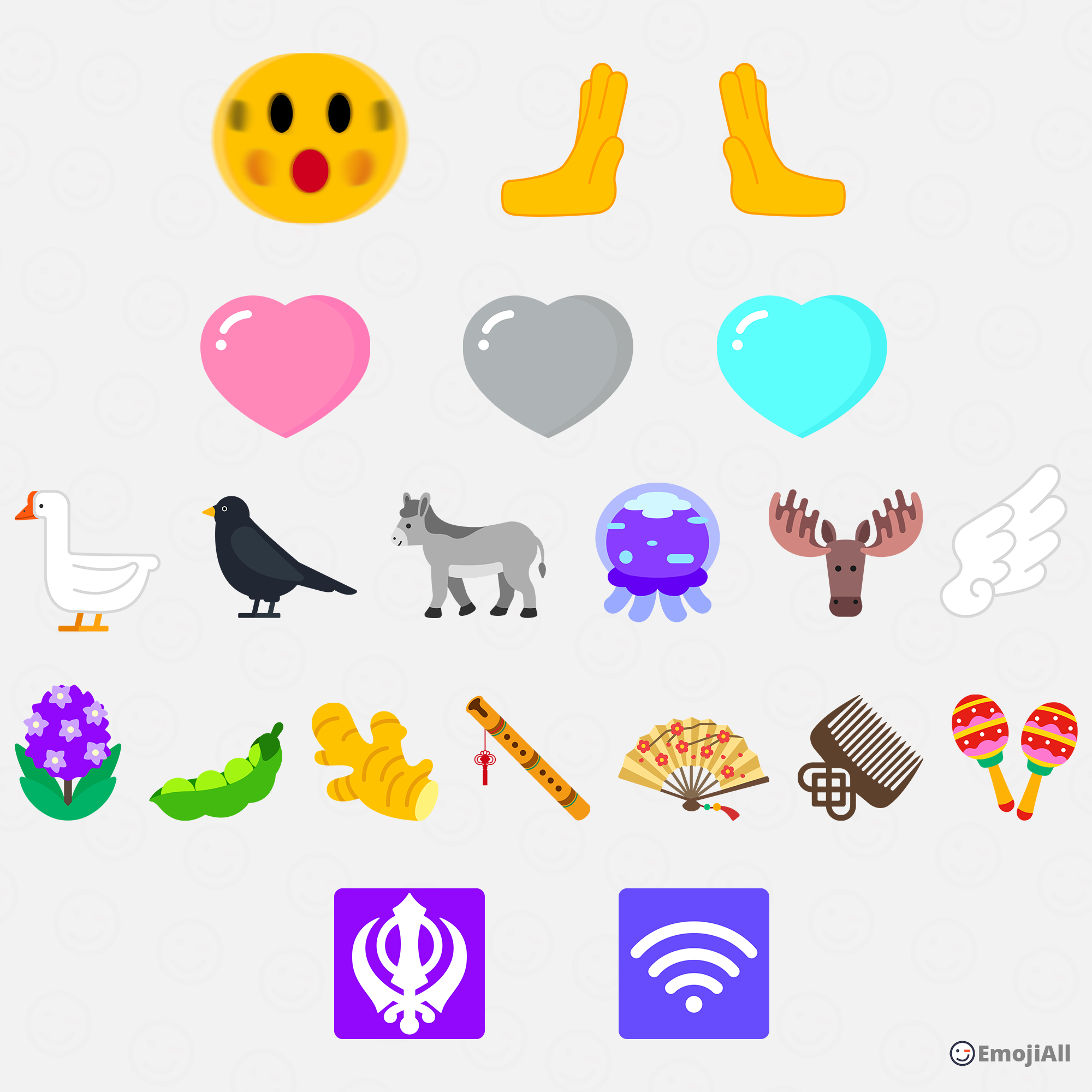 EmojiAll - #newemoji #表情符號 #絵文字 #이모티콘 #update Although... | Facebook