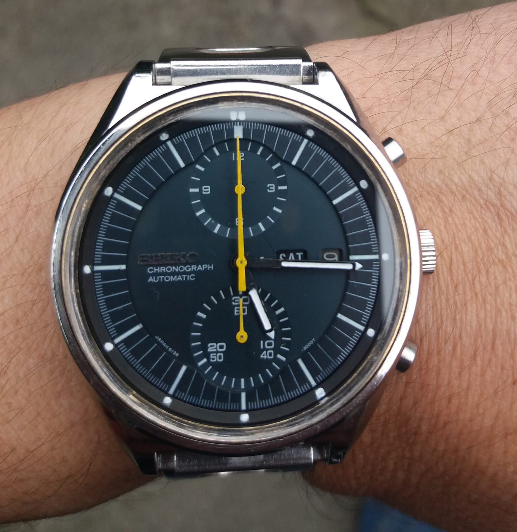6138-3000 A.k.a. Jumbo, ￼petrol dial, dated March 1972