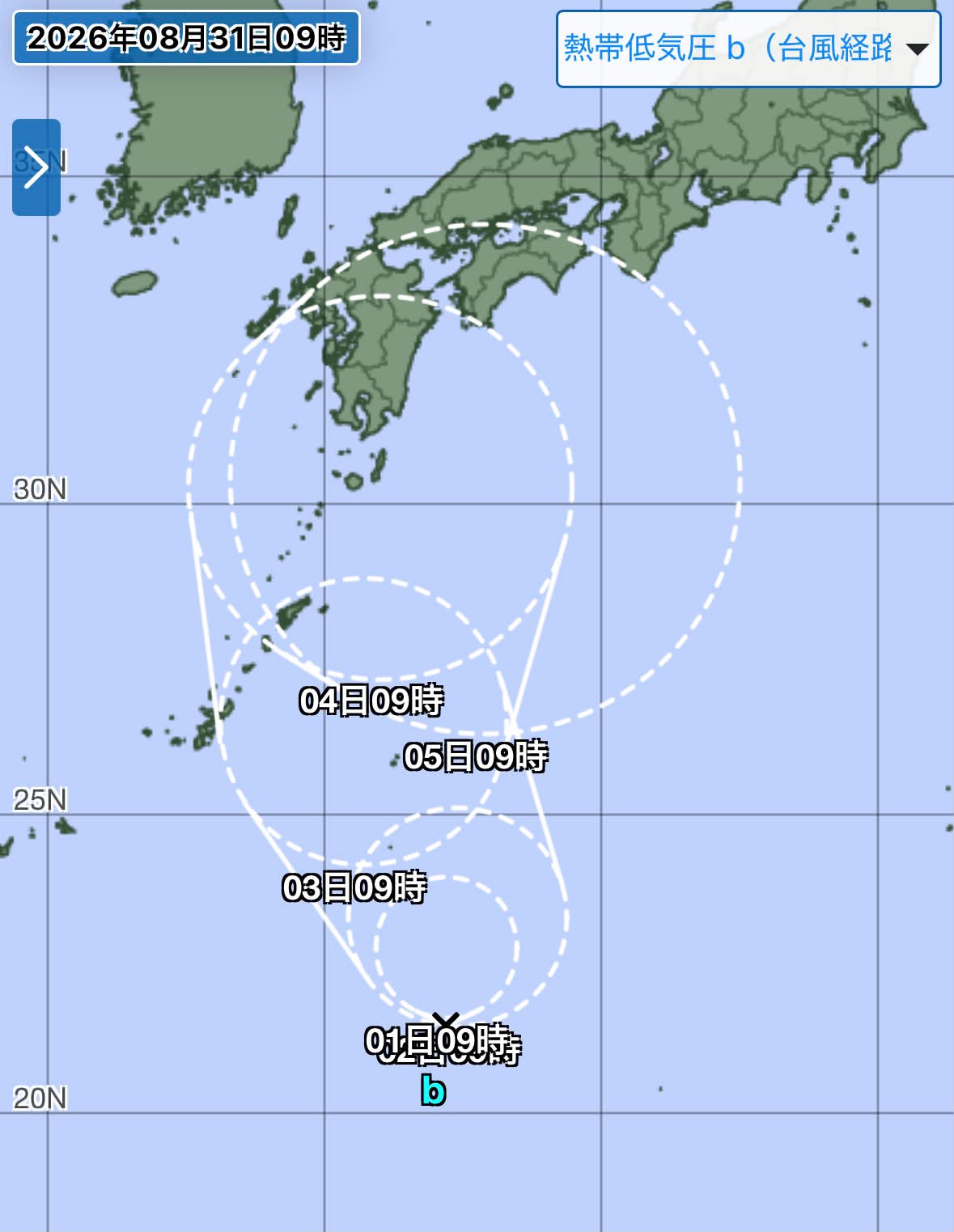 台風 熱帯 低 気圧 情報