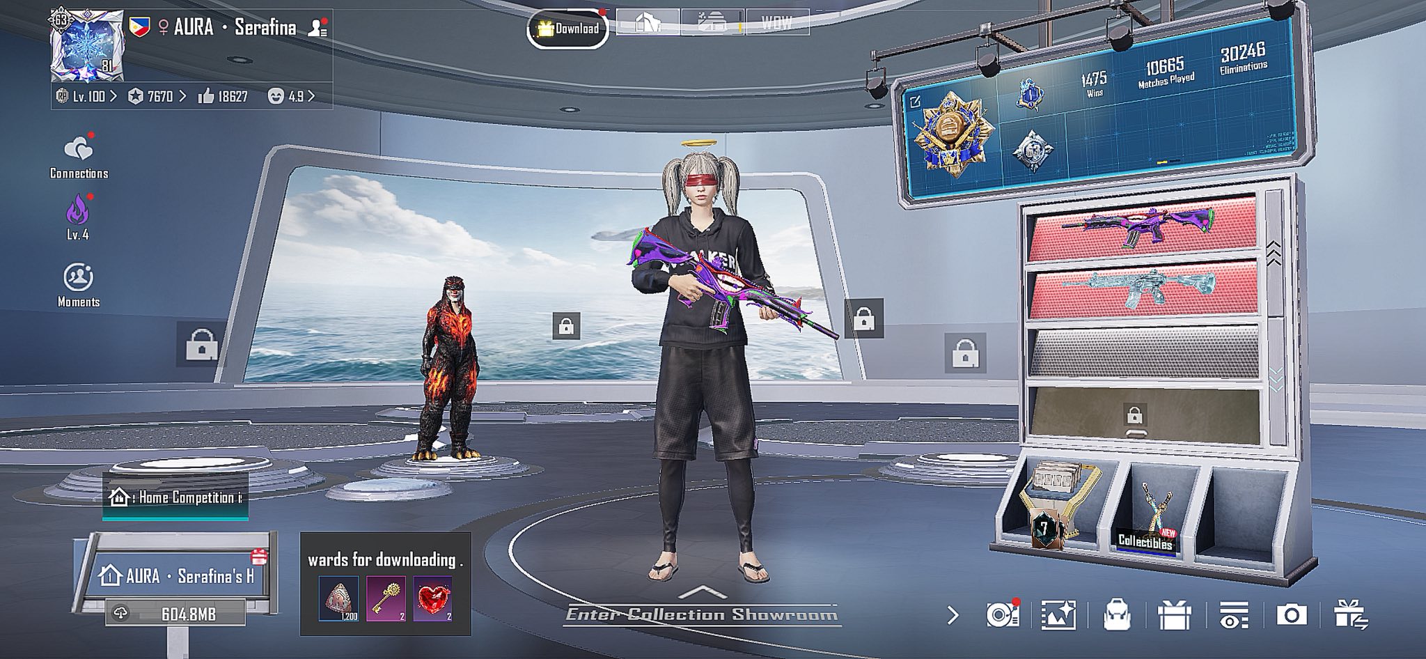 DUAL M4 x OG ACCOUNT MANY OUTFITS (RARE/OLD/MYTHIC) MANY HELMETS