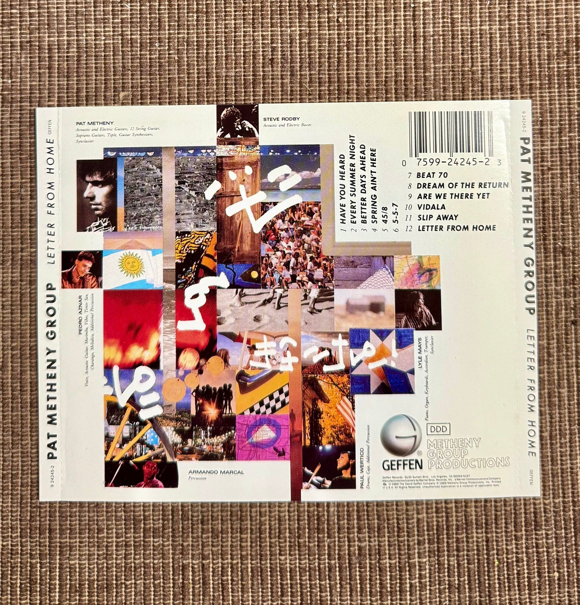 Pat Metheny Group's Letter From Home LP