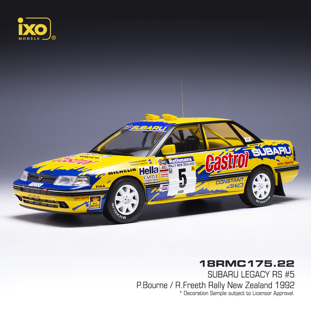 Announced from IXO, in 1:18, Subaru Legacy RS, Possum Bourne, 1992