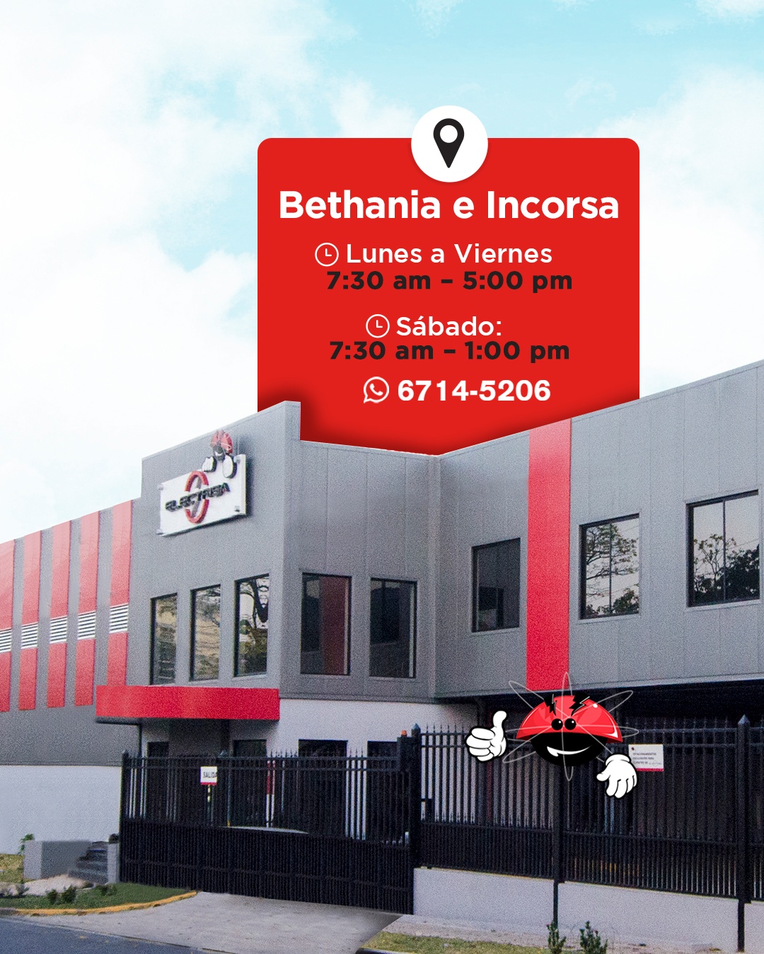 Electrisa - 🕒 Estos son nuestros horarios y ubicaciones de...