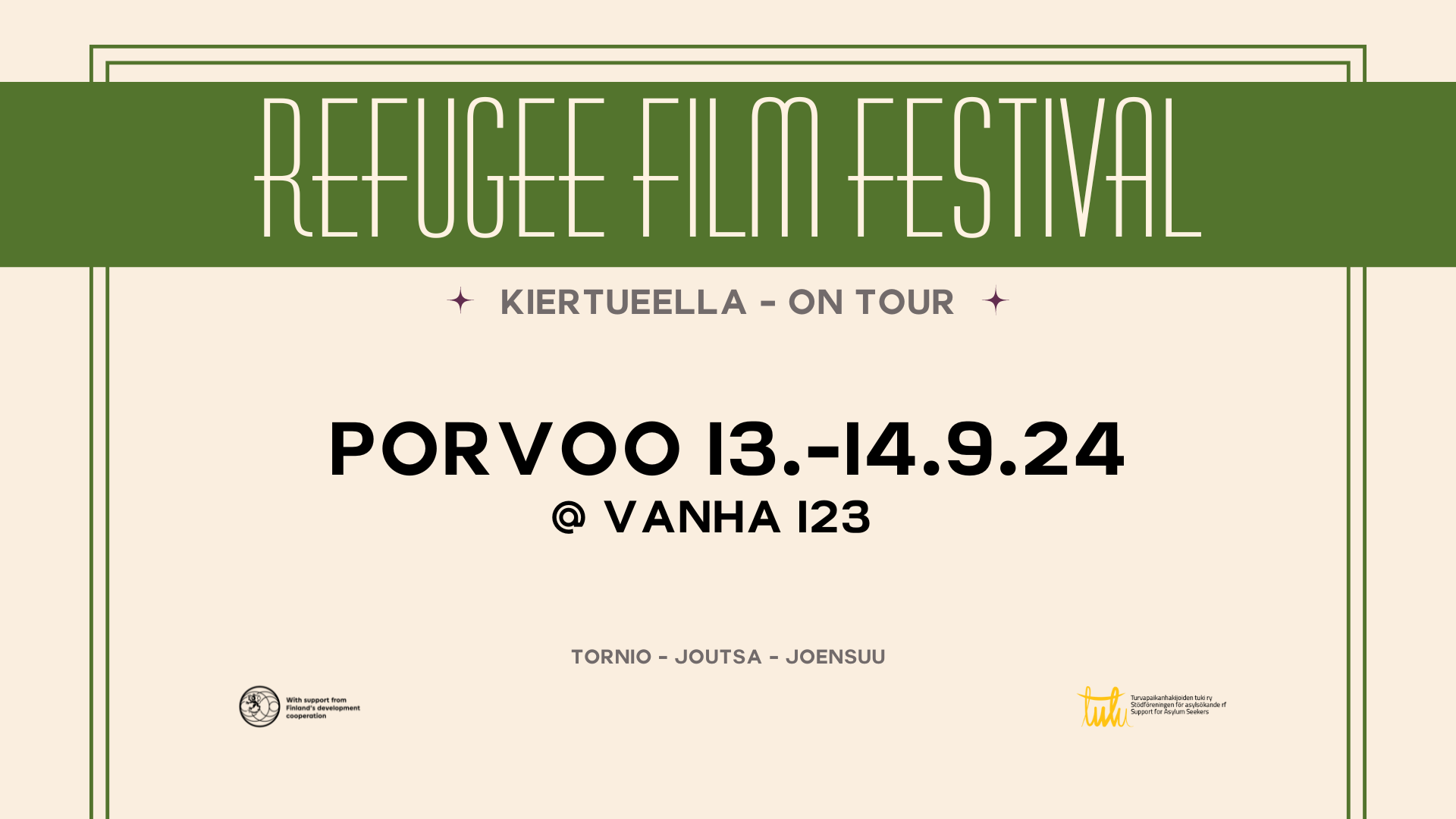 Refugee Film Festival kiertue