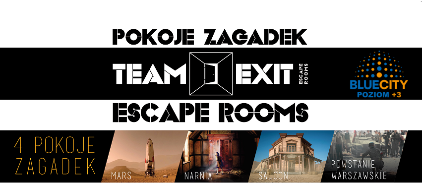 Escape Room Warszawa Blue City - Pokoje Zagadek Team Exit | Warsaw