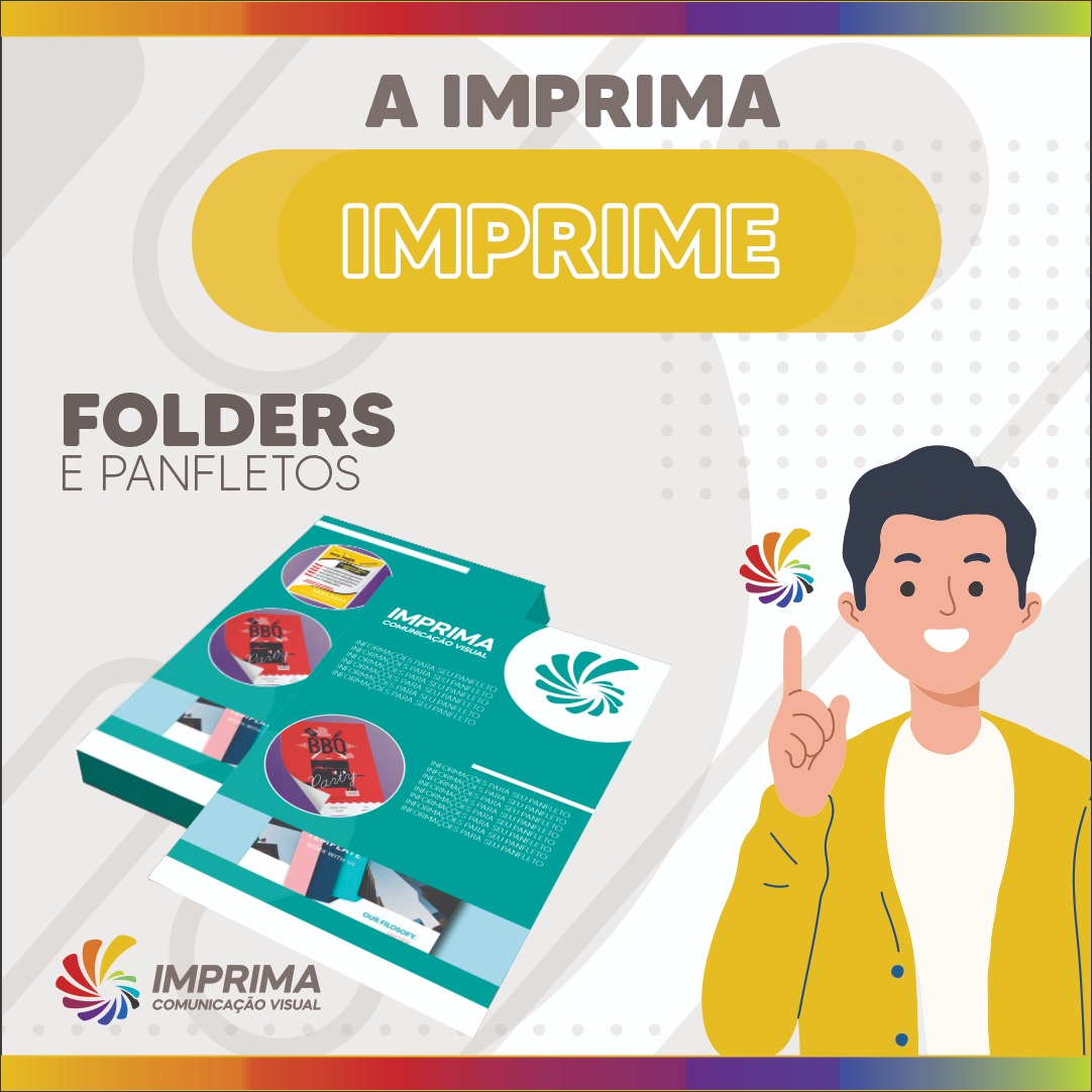 A Imprima imprime! 😃 Folders... - Imprima Comunicação Visual