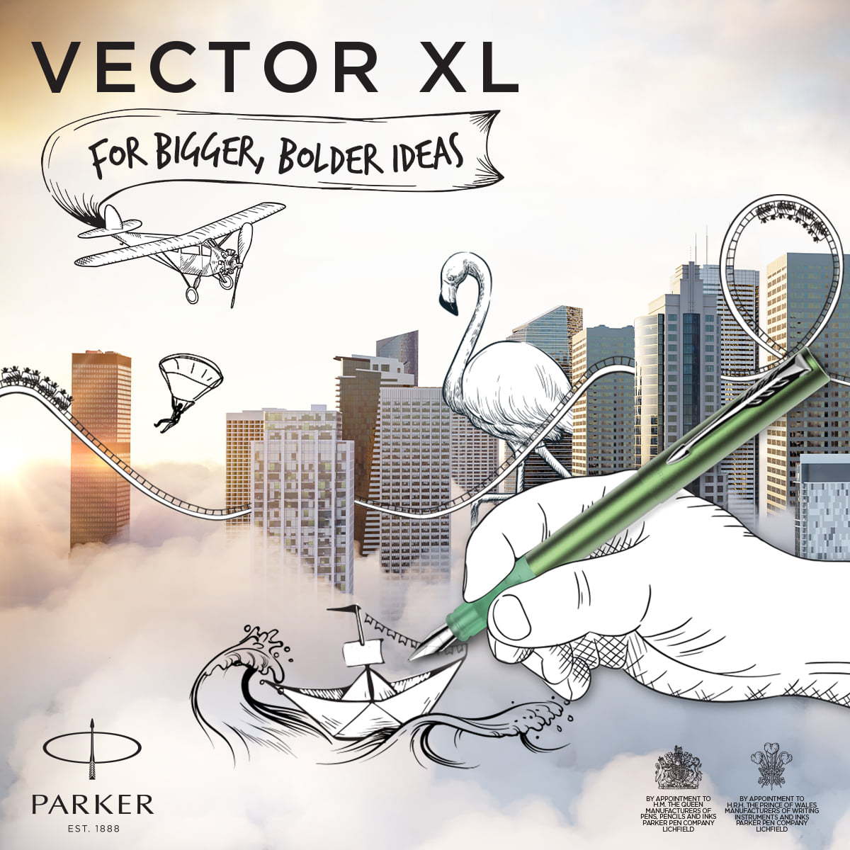 Parker Thailand - 🎊 Parker Vector XL 🎊 ⚡️ หมึกซึม ราคา 550 บาท 🛒 ...