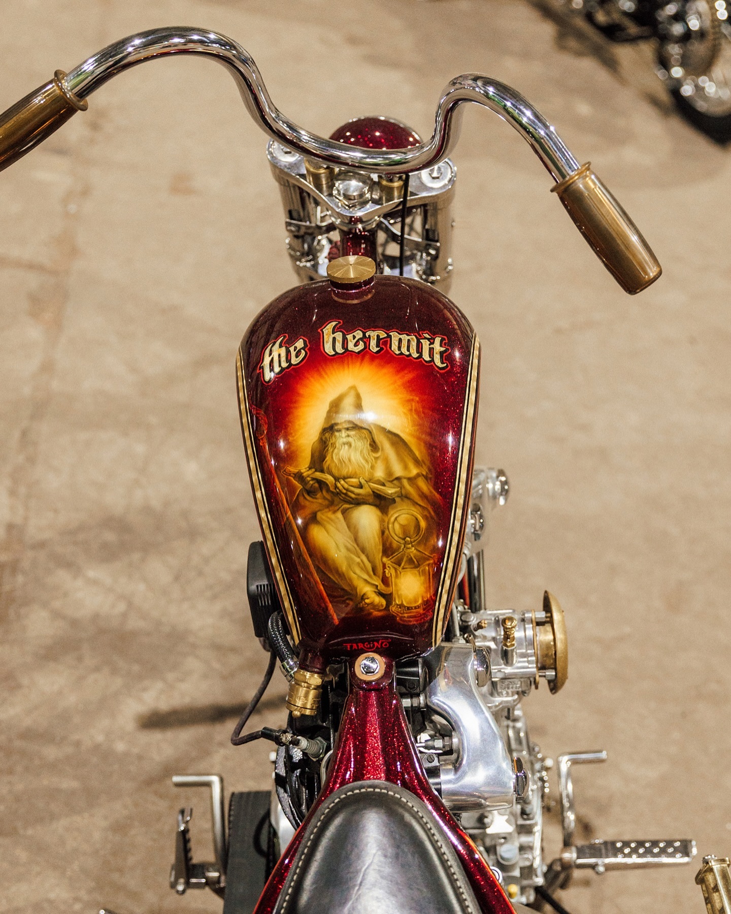 hinz & kunst バンドオブジェ Chopper Kenji Hoshi's custom painted chopper at Trippy Ten exhibit