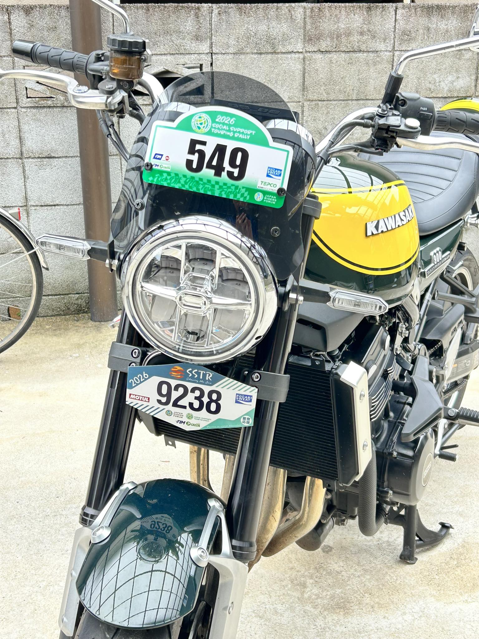 5/23神戸から出走するZ900RSさぬきライダーです 今年はにっぽん応援 