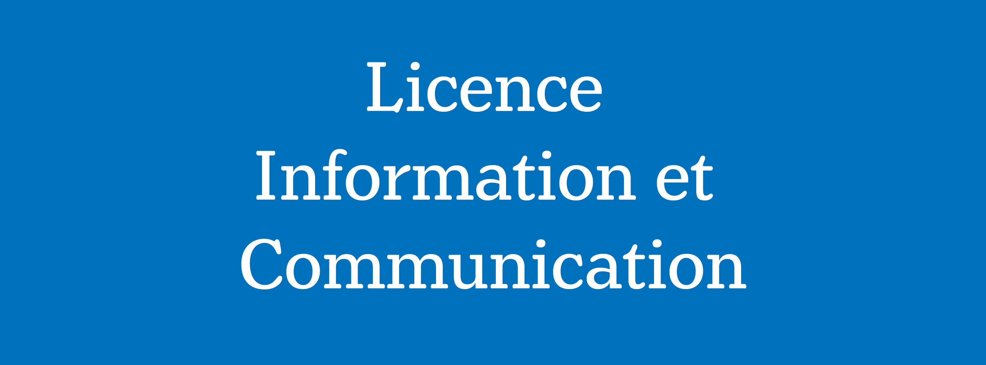 Licence Information et Communication - Université des Antilles ...