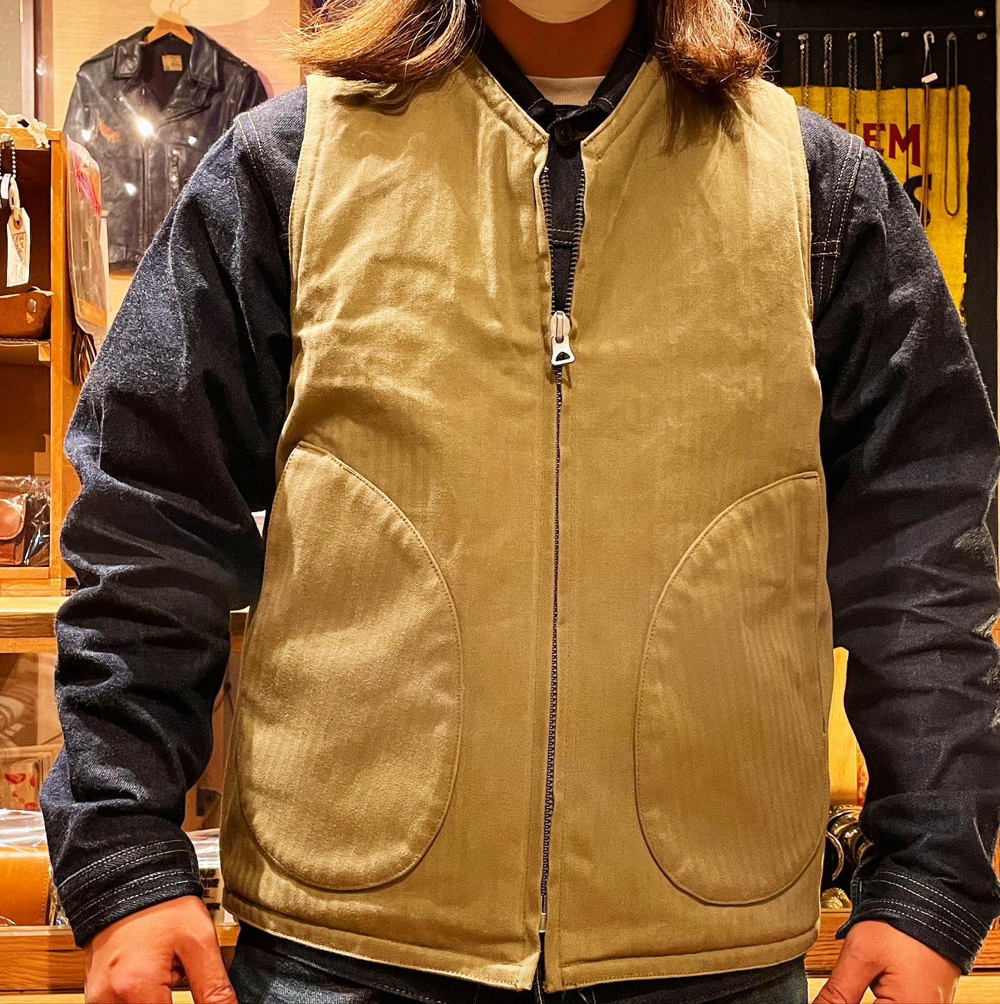 BUZZ RICKSON'S WOOL PILE VEST “BUZZ RICKSON MFG. CO