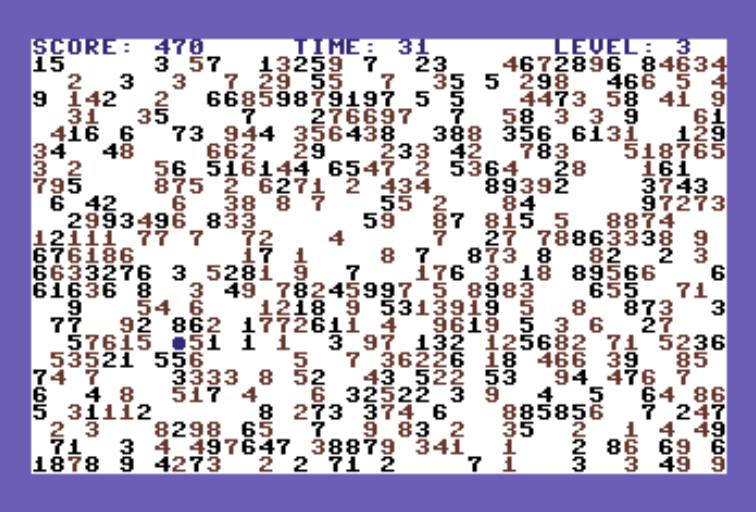 Red Ink vs Black Ink Game in C64 BASIC V2