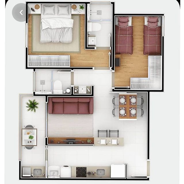 Maddy Interior - ️ 3D Floor Plan Designs 😍