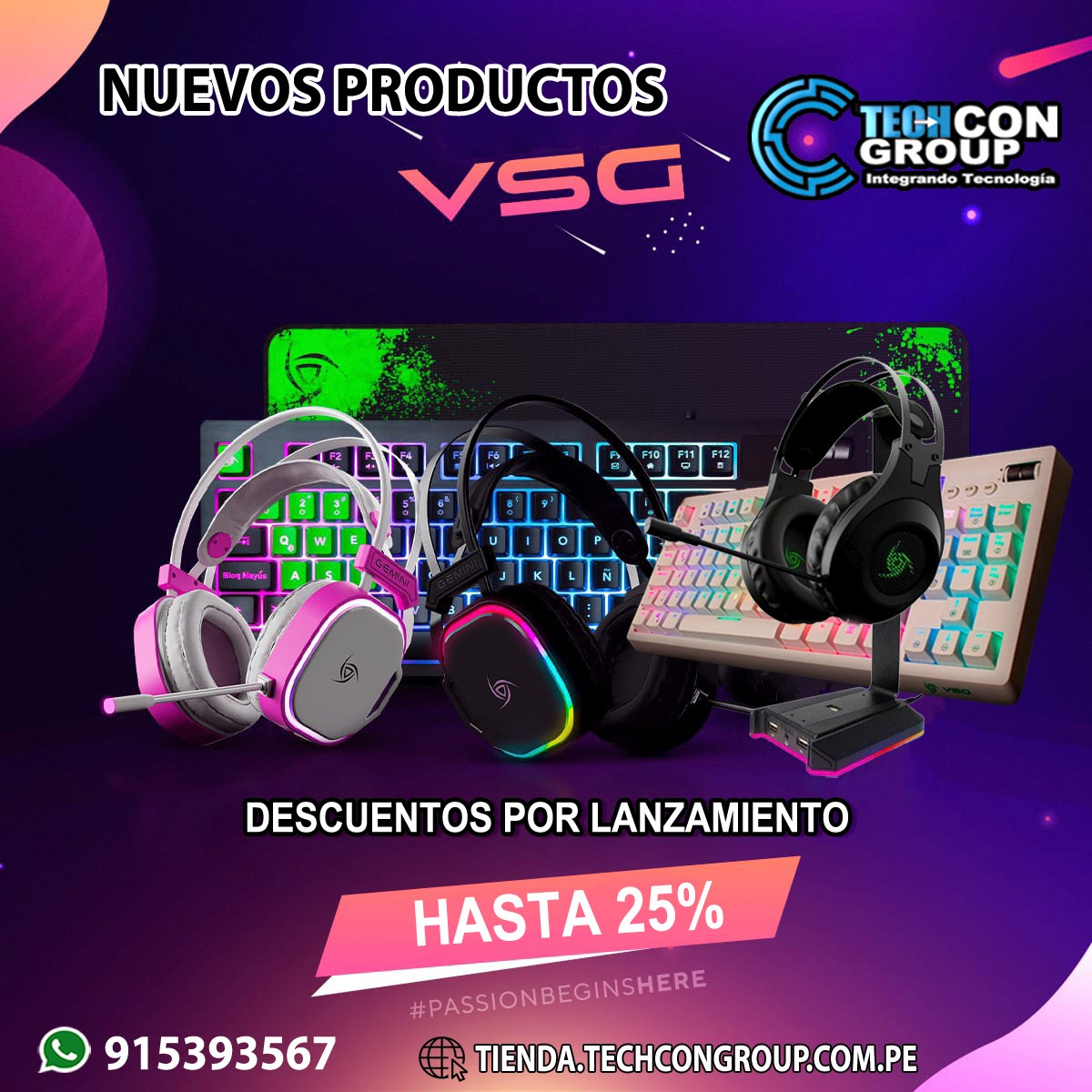 Techcon Group - 🚨🚨¡LLEGO LA LINEA GAMER VSG A TECHCON...