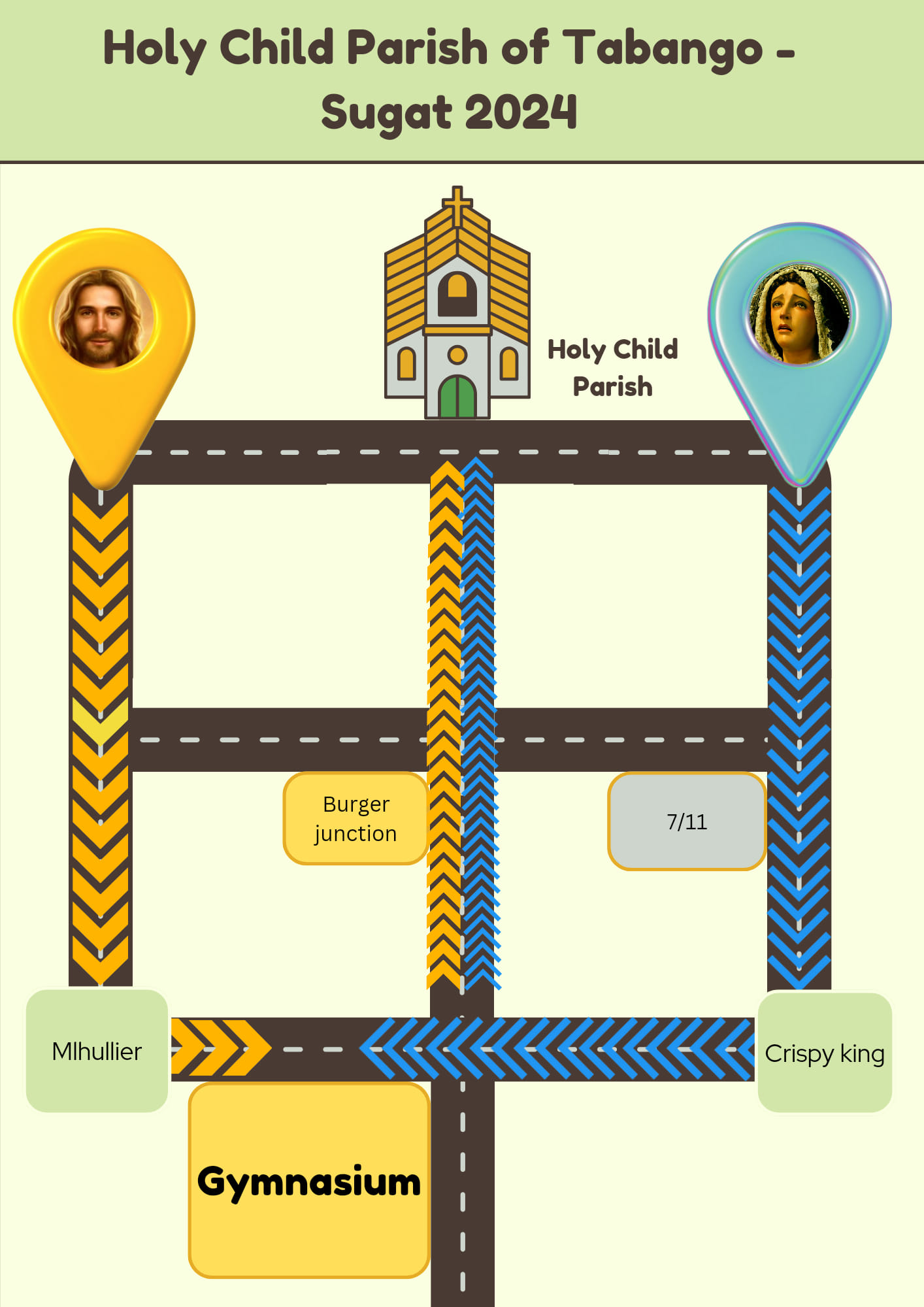Tabango - EYES HERE! Mao kini ang mapa para sa atong Sugat ni Maria ug ...