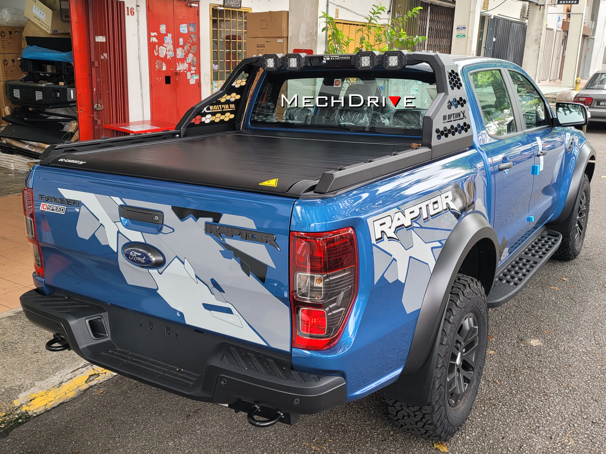 Ford Ranger Raptor install - Option X Sport Bar - Automatic Roller ...