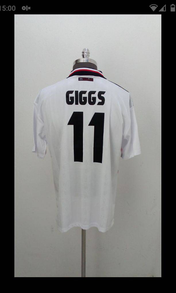 Maillot Manchester United Ryan Giggs 98-99 - Taille L, Occasion, Rouge Rétro