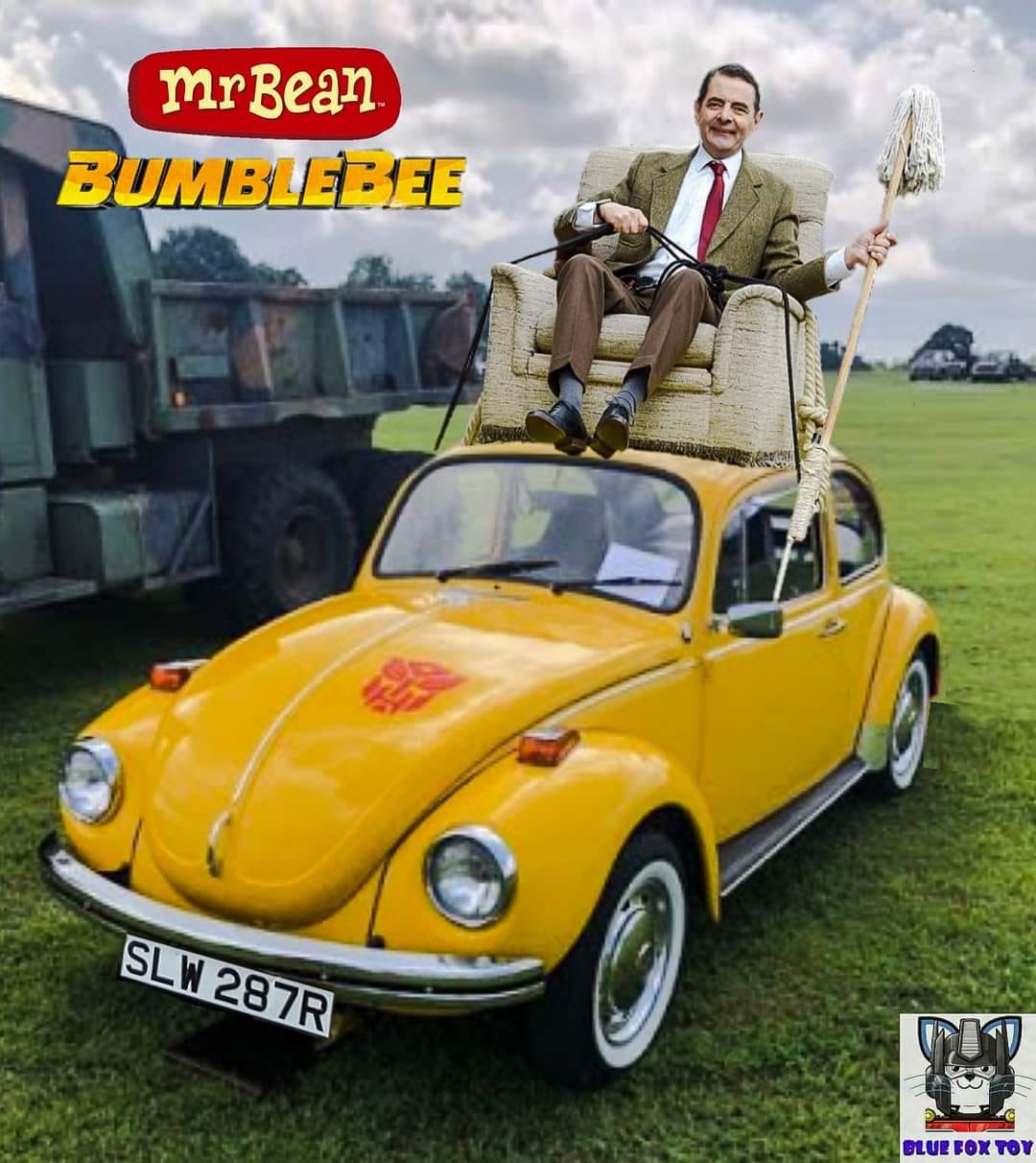 Mr.Bean and Bumblebee crossover #BluefoxCrossOver #MrBean #Bumblebee C ...