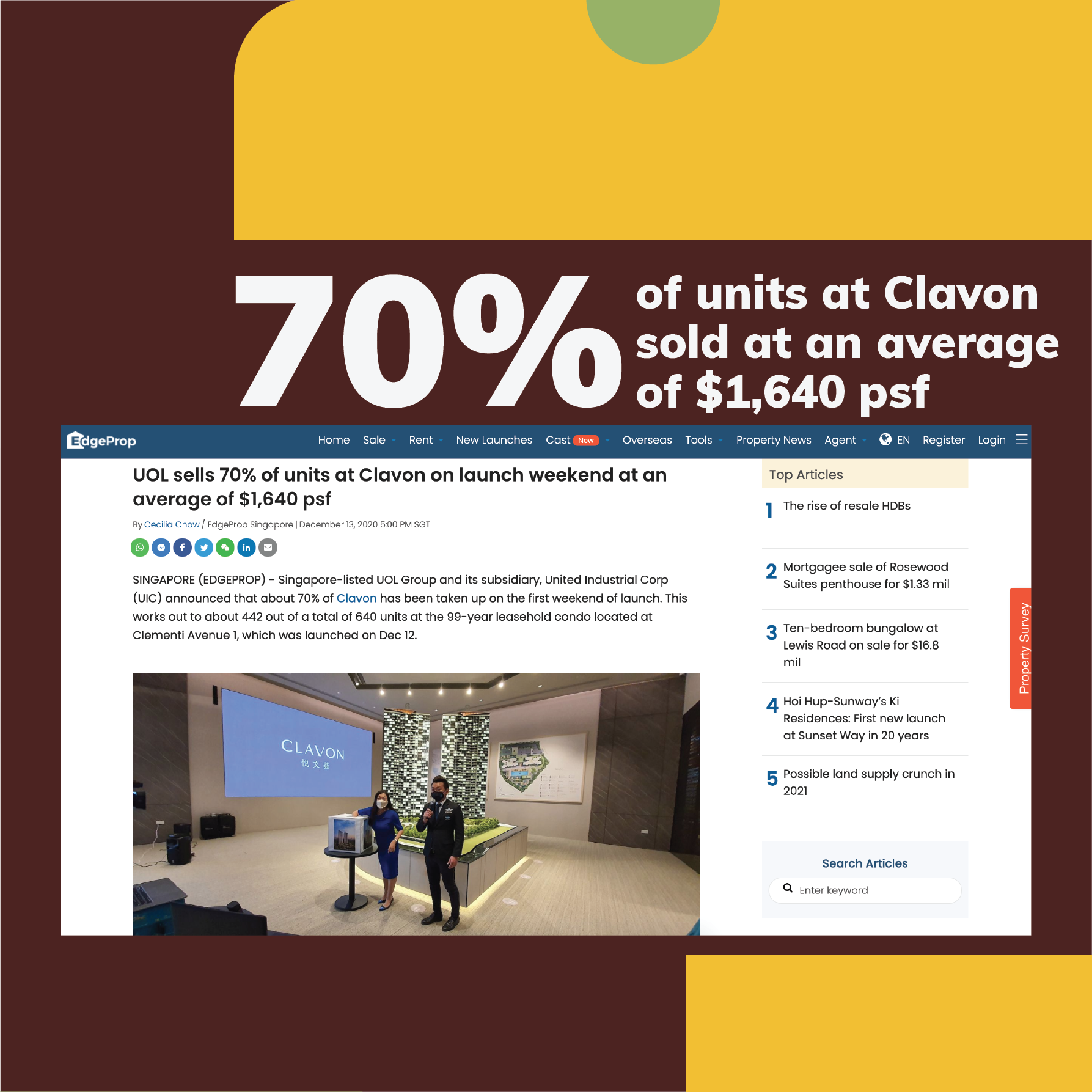 Read that again - 70% OF... - Kelvin Tan - Property Agent